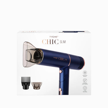 Tyche Chic Slim Foldable Hair Dryer Blue - ANNS BEAUTY SUPPLY
